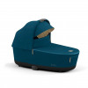 Коляска 3 в 1 Cybex Priam IV шасси Matt Black + Автокресло Cybex Cloud Z2 i-Size, Mountain Blue (Синий)