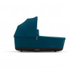 Коляска 3 в 1 Cybex Priam IV шасси Matt Black + Автокресло Cybex Cloud Z2 i-Size, Mountain Blue (Синий)
