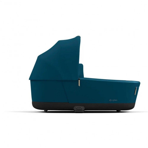 Коляска 3 в 1 Cybex Priam IV шасси Matt Black + Автокресло Cybex Cloud Z2 i-Size, Mountain Blue (Синий)