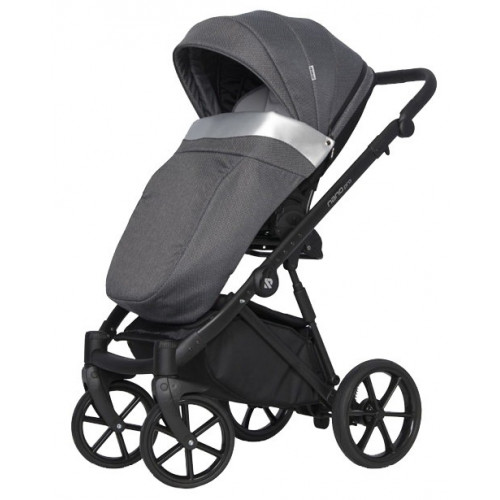 Коляска 3 в 1 Riko Nano Pro, 02 Onyx (Темно-серый)