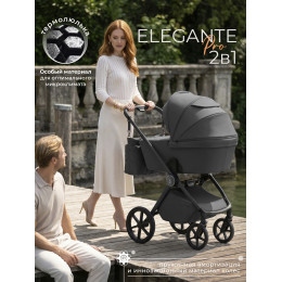 Коляска 2в1 SBL Elegante Pro Dark Grey