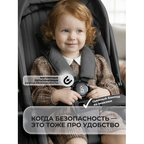 Коляска 2в1 SBL Elegante Pro Dark Grey
