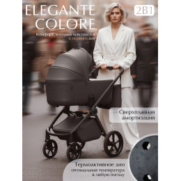 Коляска 2в1 SBL Elegante Therma (Colore) Chocolate Brown