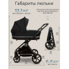 Коляска 2в1 Sweet Baby Cupola Moon Black
