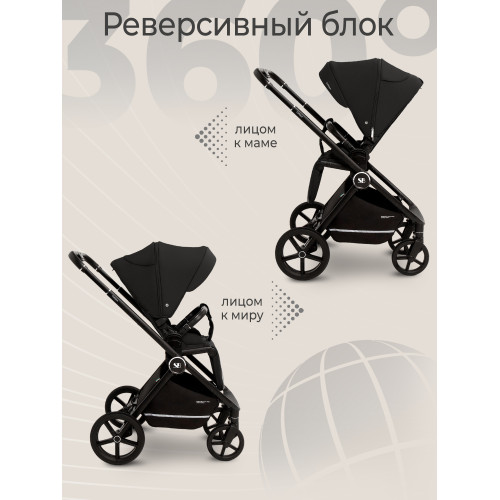Коляска 2в1 Sweet Baby Cupola Moon Black