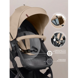 Коляска-трансформер 2в1 Sweet Baby Comfort Black Beige