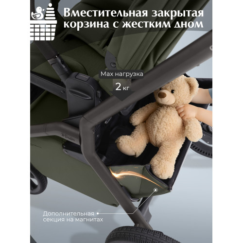 Коляска 2в1 SBL Orso Dark Green