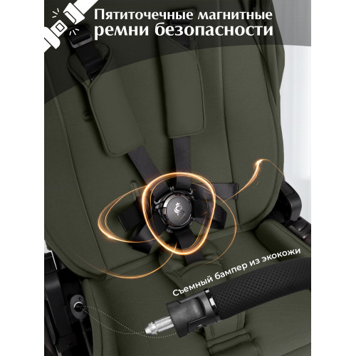 Коляска 2в1 SBL Orso Dark Green