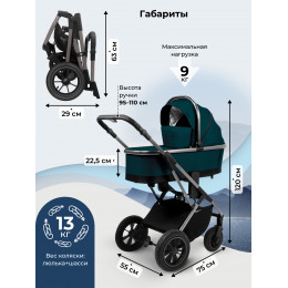Коляска 2в1 Sweet Baby Rocco Green (Air)