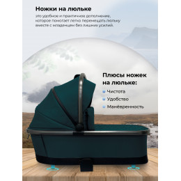 Коляска 2в1 Sweet Baby Rocco Green (Air)