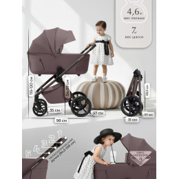 Коляска 3в1 SBL Elegante Therma (Colore) Mokka Neo