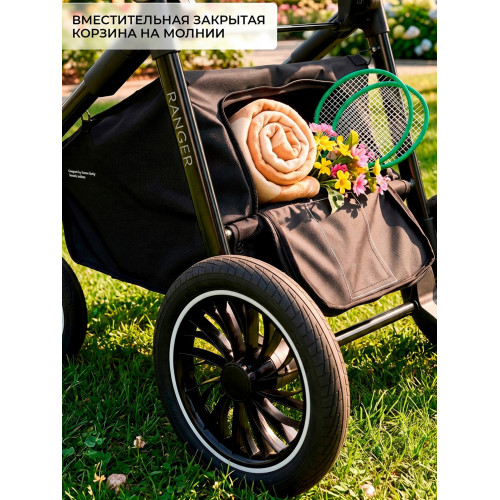 Коляска-трансформер 2в1 Sweet Baby Ranger Black Glossy