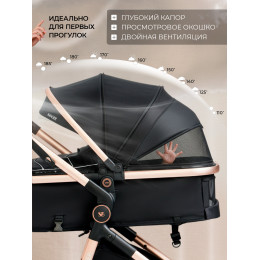 Коляска-трансформер 3в1 Sweet Baby Ranger Neo Black Gold