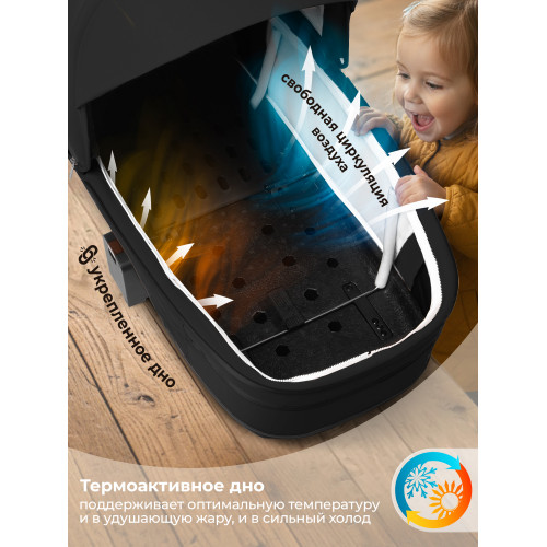 Коляска 2в1 SBL Elegante Therma Black