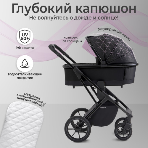 Коляска 2в1 Sweet Baby Massimo Black