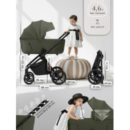 Коляска 3в1 SBL Elegante Therma (Colore) Green
