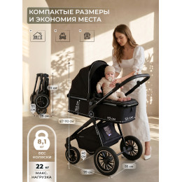 Коляска-трансформер 3в1 Sweet Baby Ranger Neo Black Glossy