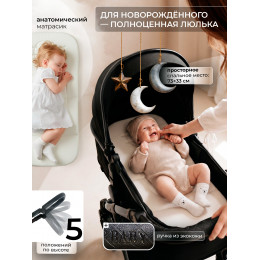 Коляска-трансформер 3в1 Sweet Baby Ranger Neo Black Glossy