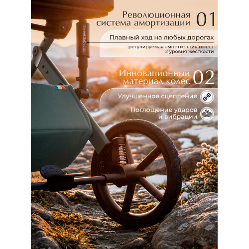 Коляска 2в1 SBL Dolce Emerald