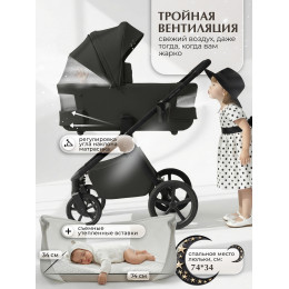 Коляска 2в1 SBL Elegante Therma (Colore) Black