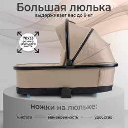 Коляска 2в1 Sweet Baby Massimo Beige (Air)