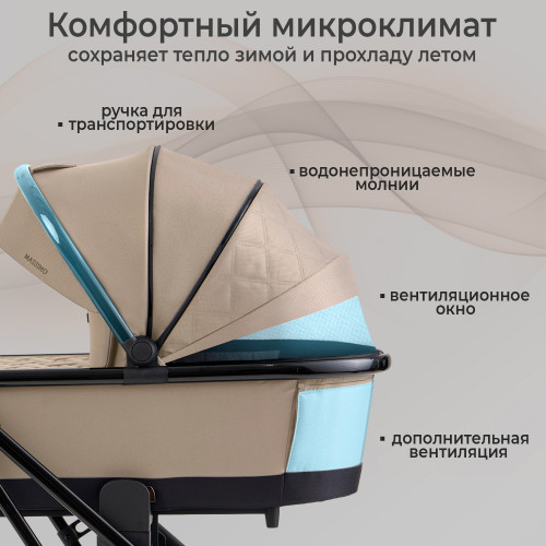 Коляска 2в1 Sweet Baby Massimo Beige (Air)