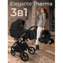 Коляска 3в1 SBL Elegante Therma Black