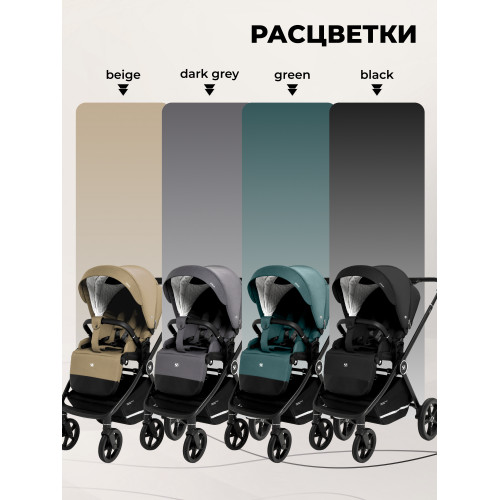 Коляска 3в1 Sweet Baby Stella Black