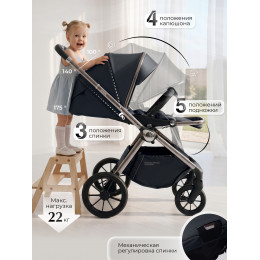 Коляска 3в1 Sweet Baby Verde Blue (Silver Glossy)