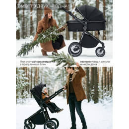 Коляска-трансформер 3в1 Sweet Baby Ranger Black Glossy