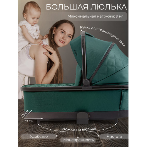 Коляска 2в1 SBL Massimo Green