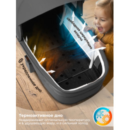 Коляска 3в1 SBL Elegante Therma Dark Grey