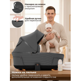 Коляска 3в1 SBL Elegante Therma Dark Grey