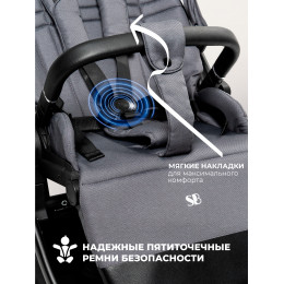 Коляска 3в1 Sweet Baby Stella Dark Grey