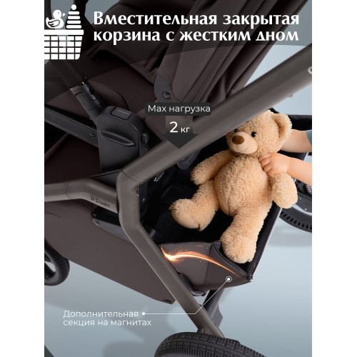 Коляска 2в1 SBL Orso Chocolate Brown