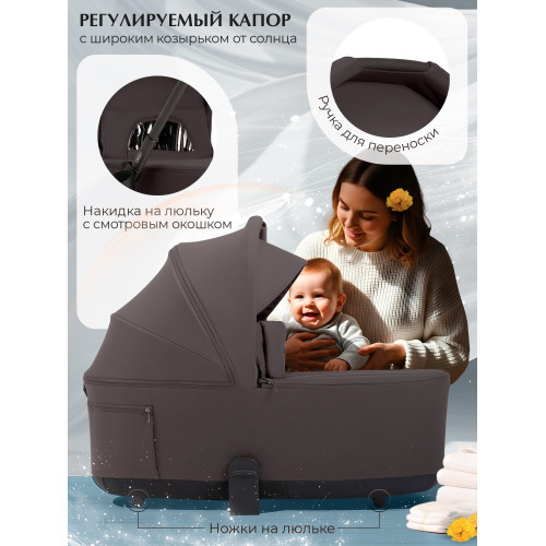Коляска 2в1 SBL Orso Chocolate Brown