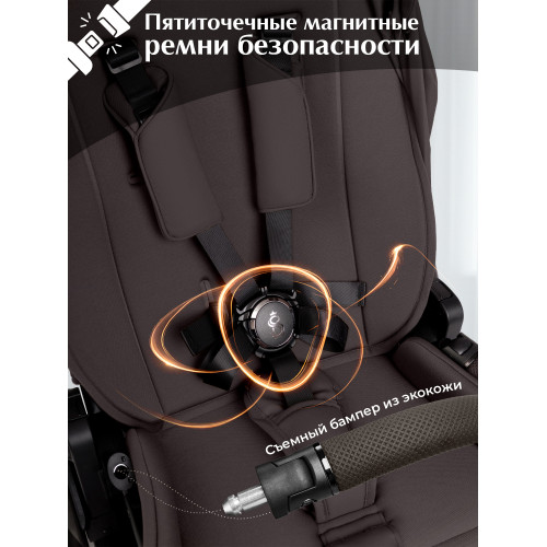 Коляска 2в1 SBL Orso Chocolate Brown