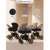 Коляска-трансформер 3в1 Sweet Baby Comfort Black Grey