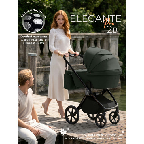 Коляска 2в1 SBL Elegante Pro Forest Green