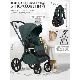 Коляска 2в1 SBL Orso Emerald