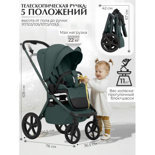 Коляска 2в1 SBL Orso Emerald