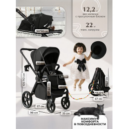 Коляска 3в1 SBL Elegante Therma (Colore) Black
