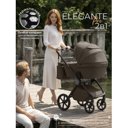 Коляска 2в1 SBL Elegante Pro Dark Beige