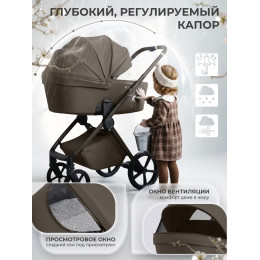 Коляска 2в1 SBL Elegante Pro Dark Beige