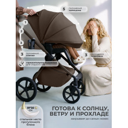 Коляска 2в1 SBL Elegante Pro Dark Beige