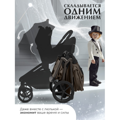 Коляска 2в1 SBL Orso Dark Beige