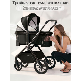 Коляска 3в1 Sweet Baby Verde Black (Black Glossy)