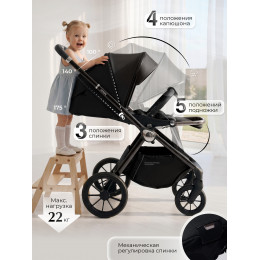 Коляска 3в1 Sweet Baby Verde Black (Black Glossy)