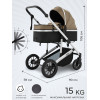 Коляска-трансформер 3в1 Sweet Baby Amare Beige