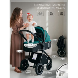 Коляска-трансформер 3в1 Sweet Baby Ranger Green Glossy